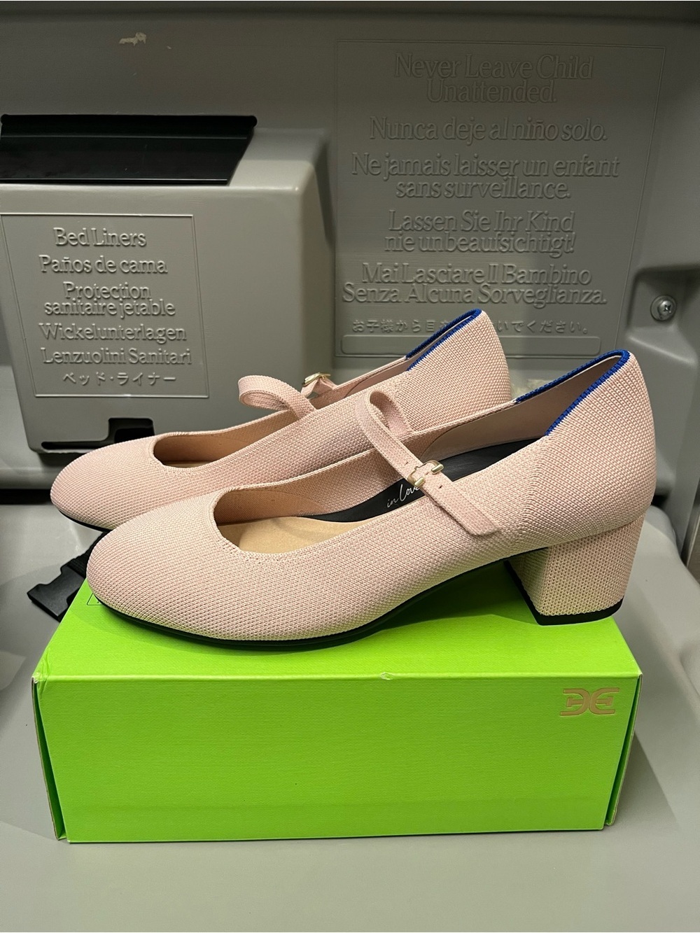 New Rothy’s Rothy The Mary Jane Heel Heels Ballerina Pink 9 - Picture 5 of 10
